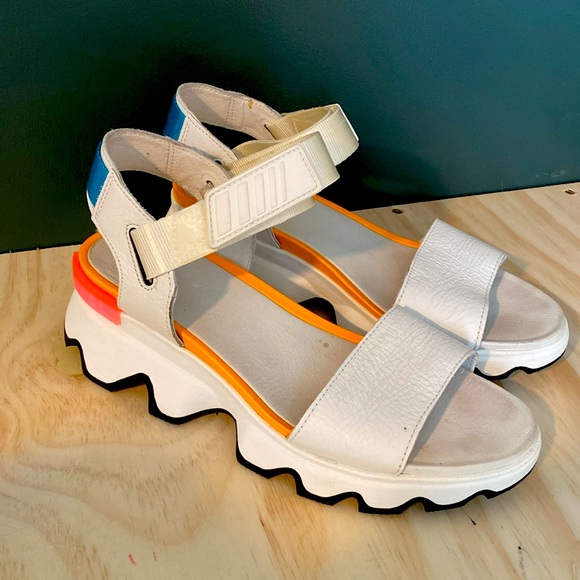 Sorel Kinetic Sandal Sea Salt 9.5 multicolor Y Strap - Picture 2 of 10